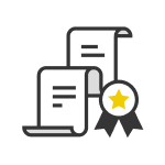 icono de certificación