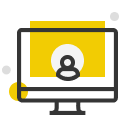 icono de inscripción en línea