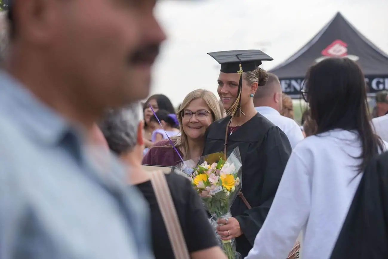 familia en la graduación