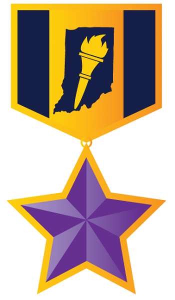 Logotipo de la estrella púrpura