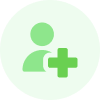 Avatar verde con un icono más